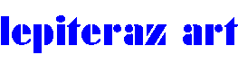 "lepiteraz art" spelt out in blue text with a whirlpool effect
