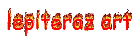 "lepiteraz art" spelt out in red comic sans that's on fire