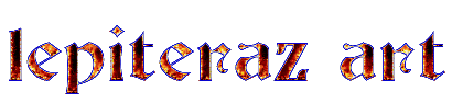 "lepiteraz art" spelt out in a gothic font with fire inside of it